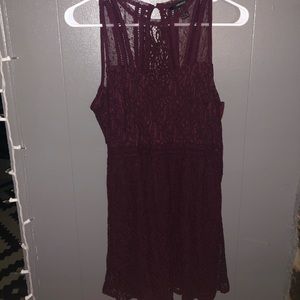 Forever 21 maroon lace dress!!